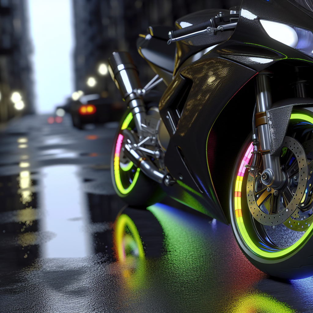 Enhance Your Ride with Reflective Motorcycle Wheel Decals