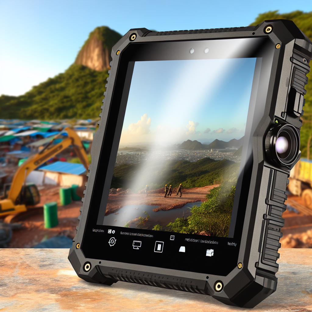 Tank Pad 5G Rugged Tablet With Projector Built for Durability