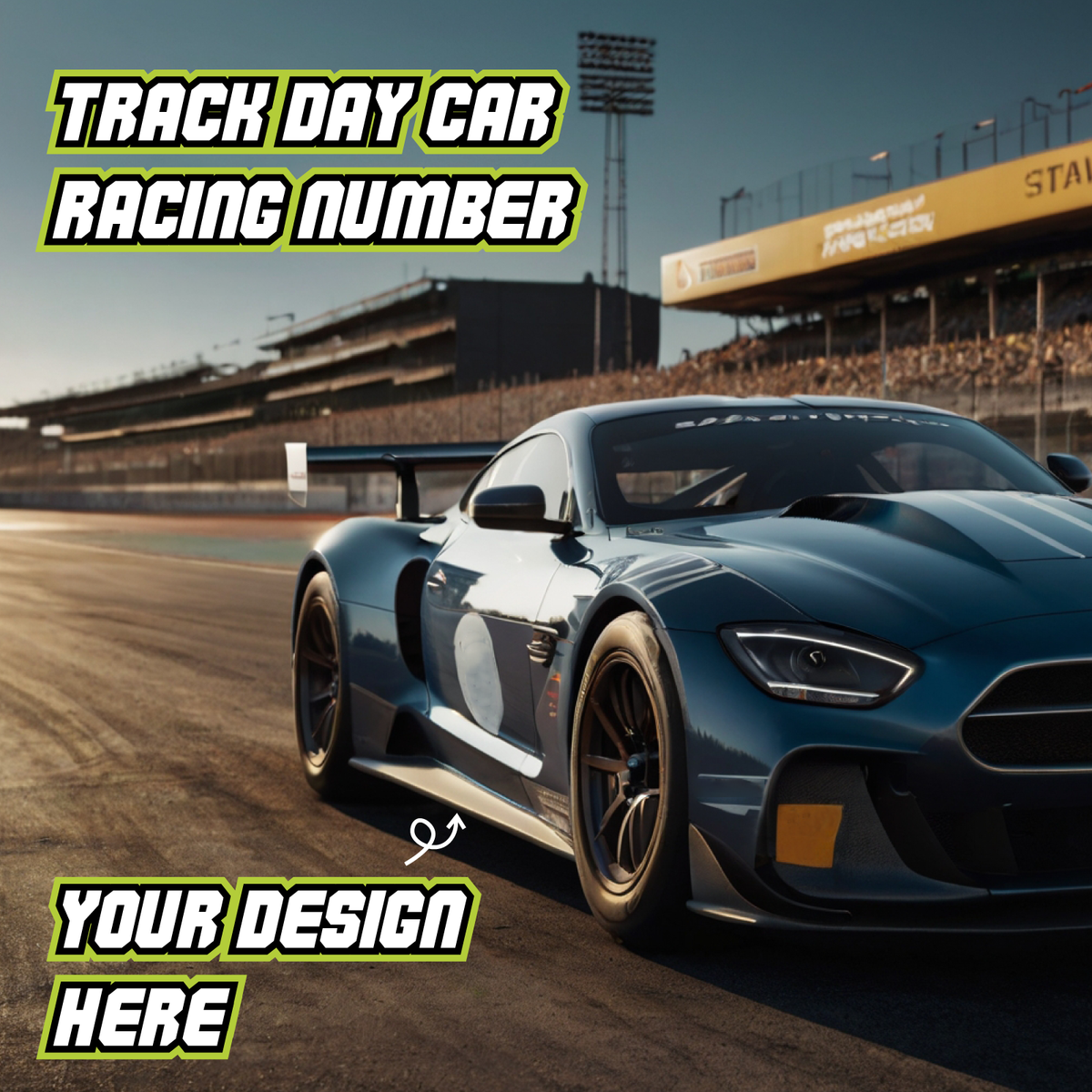 Custom Racing Number Stickers for Cars and Motorcycles