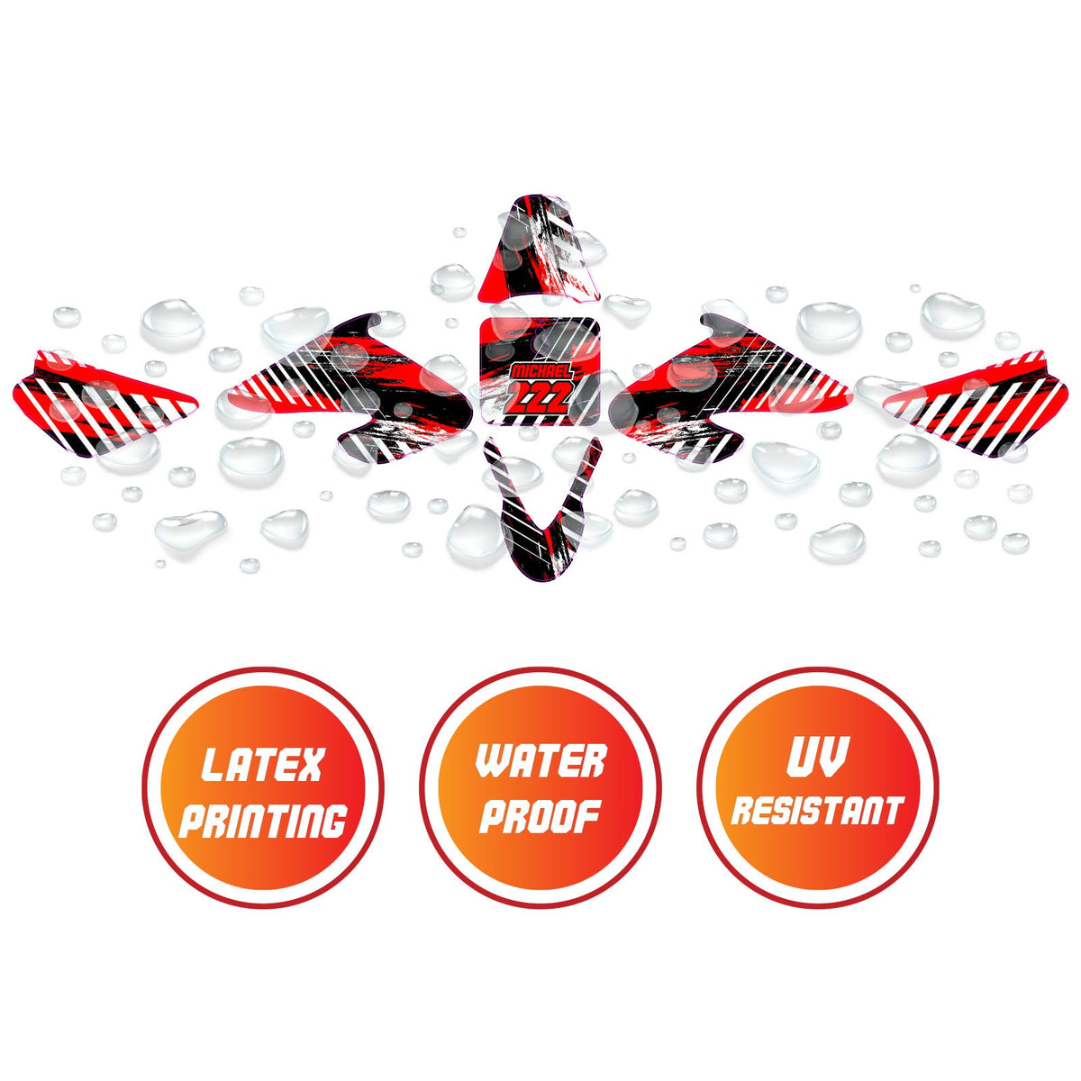 Razor MX500 / MX650 Fairing Sticker Graphic Kit | MC Motoparts