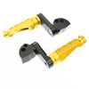 {Rear}  Fits Kawasaki Ninja ZX-4RR-ZX-25R Z7 40mm Adjustable Rear R-FIGHT Foot Pegs - MC Motoparts