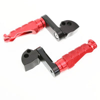 {Rear}  Fits Kawasaki Ninja ZX-4RR-ZX-25R Z7 40mm Adjustable Rear R-FIGHT Foot Pegs - MC Motoparts