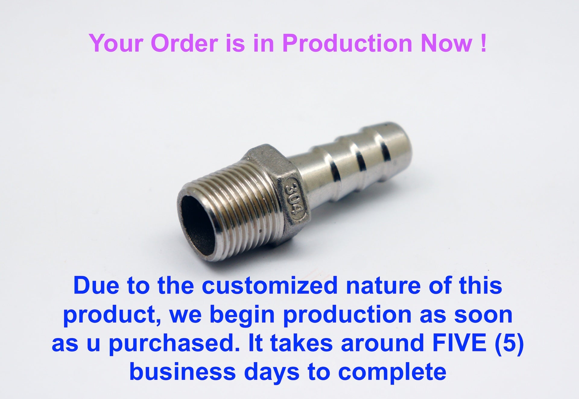 BSP G 1/8 inch Female to M12x1.5 Male Stainless Sensor Adaptor Fittings Conversion