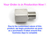 BSPT Tapered R 1/4 inch Female to BSP G 3/8 inch Male Stainless Sensor Adaptor Fittings