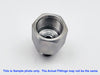 BSPT Tapered R 1/4 inch Female to  R 1/2 inch Male Stainless Sensor Adaptor Fittings