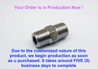 M16*1.5 MALE to 3/8 inch NPT MALE Stainless Sensor Adaptor Fittings Conversion