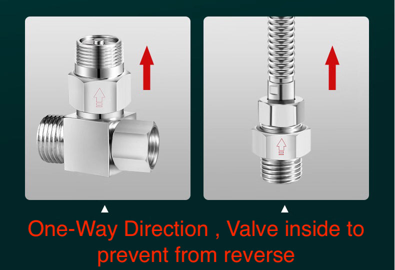One Way Valve Direction BSP 3/4 inch Female to Male Stainless Steel Fittings Adaptor