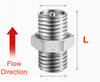 One Way Valve Direction BSP 3/4 inch Male to Male Stainless Steel Fittings Adaptor