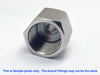 3/8 inch NPT Female to BSPT Tapered R 1/4 inch Male Stainless Sensor Adaptor Fittings
