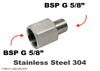 BSP G 5/8 inch Female to BSP G 5/8 inch Male Stainless Sensor Adaptor Fitting Conversion