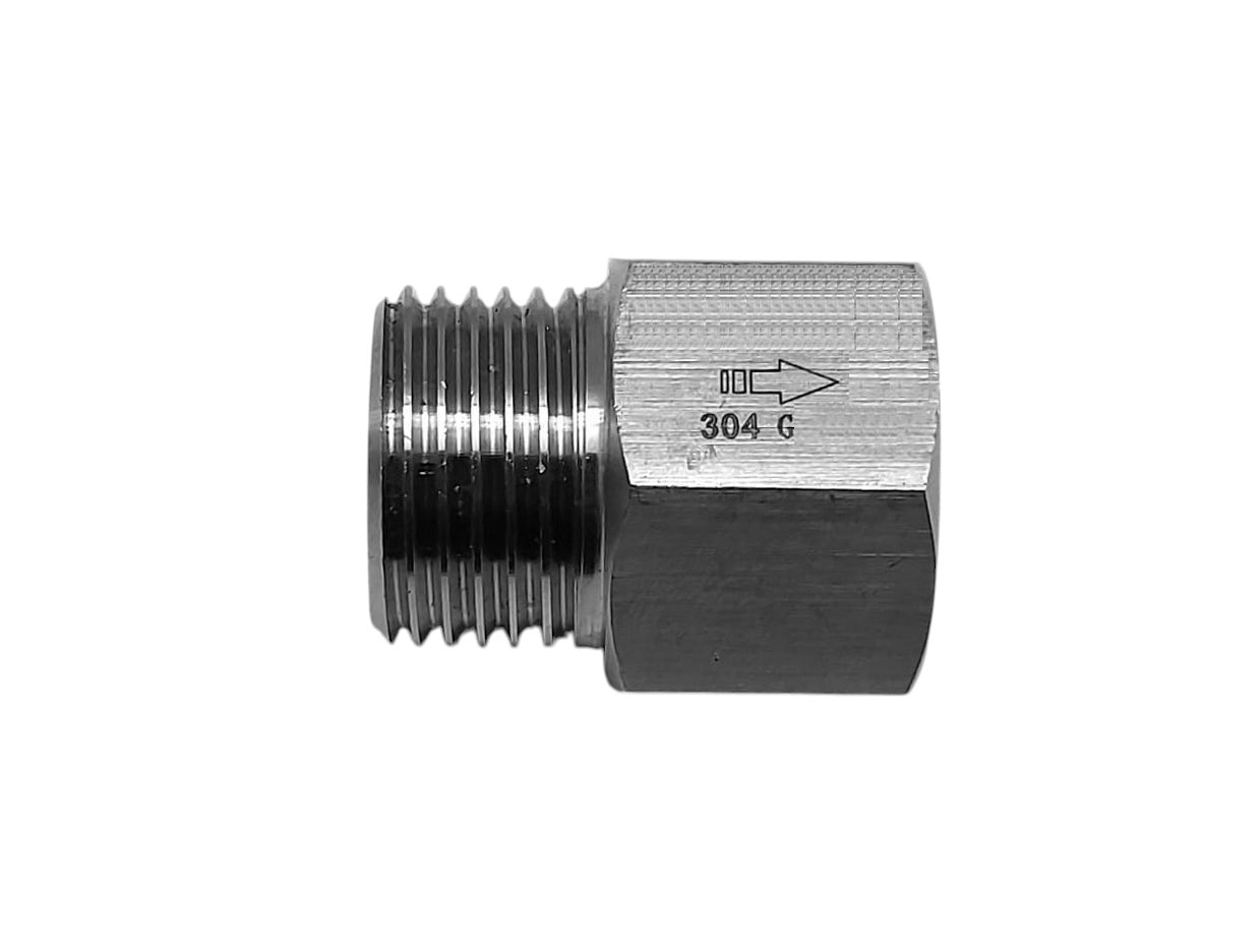 One Way Valve Direction BSP 1/4 inch Male to Female Stainless Steel Fittings Adaptor