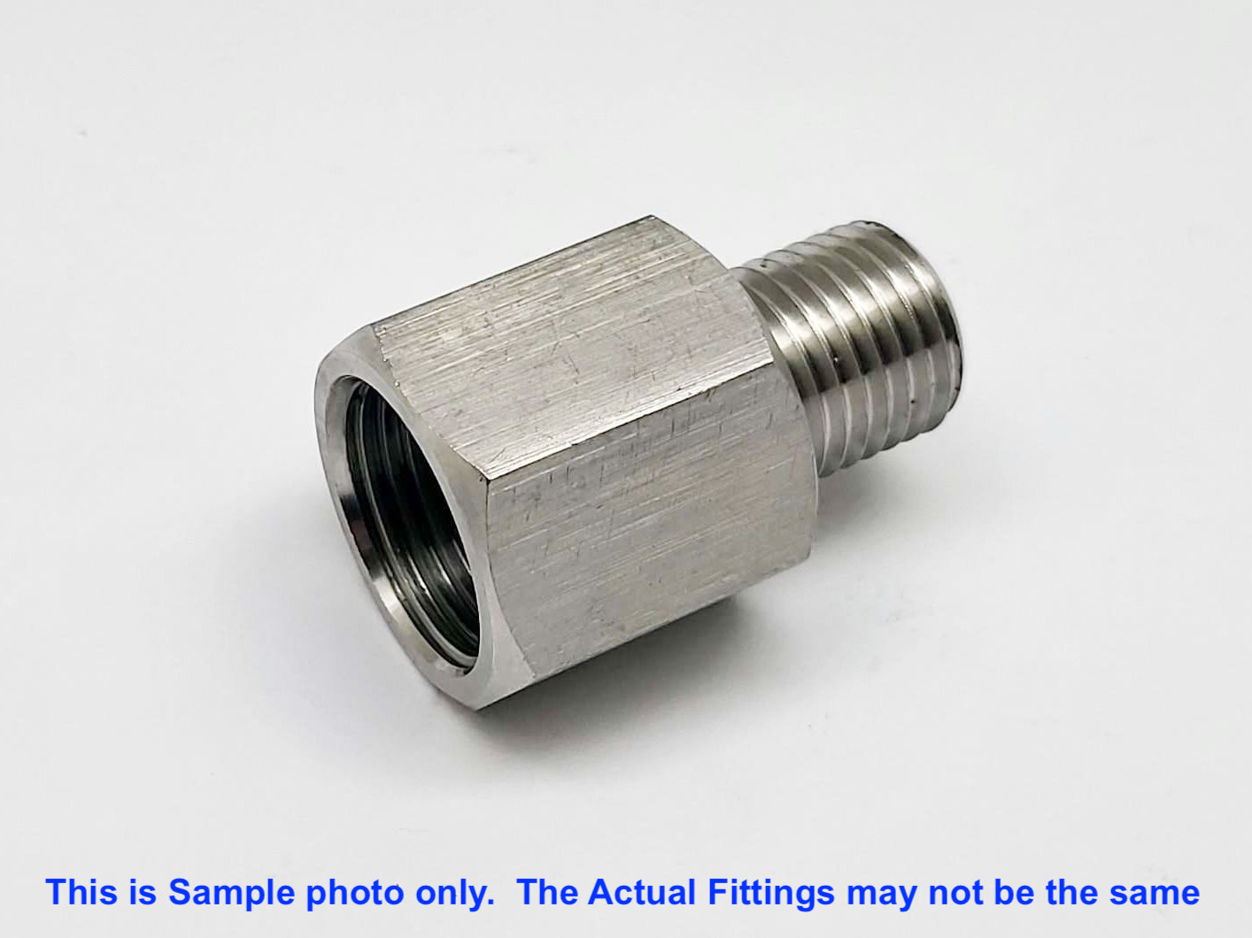BSP G 1/8 inch Female to 1/4 inch NPT Male Stainless Sensor Adaptor Fittings Conversion
