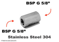 BSP G 5/8 inch Female to G 5/8 inch Female Stainless Sensor Adaptor Fittings Conversion