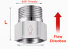 One Way Valve Direction BSP 1/4 inch Female to Male Stainless Steel Fittings Adaptor