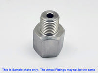 BSP G 1/2 inch Female to 3/8 inch NPT Male Stainless Sensor Adaptor Fittings Conversion
