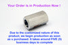 M20*1.5 FEMALE to M18*1.5 FEMALE Stainless Sensor Adaptor Fittings Conversion