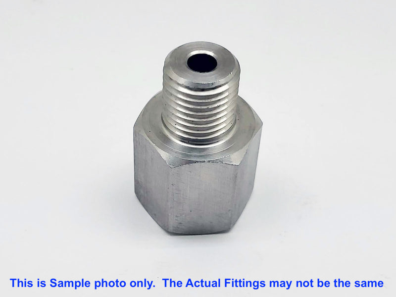 BSP G 3/4 inch Female to BSPT Tapered R 1 inch Male Stainless Sensor Adaptor Fittings