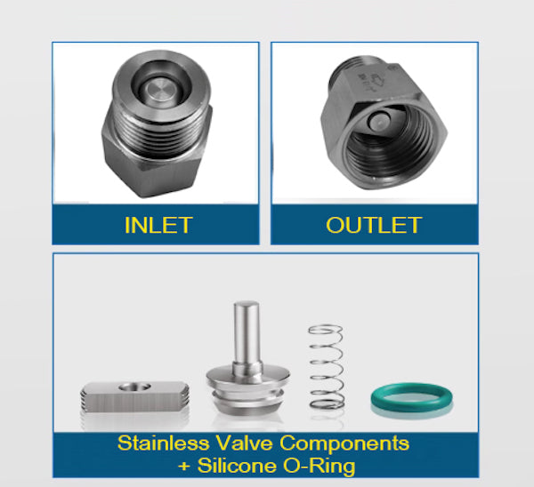 One Way Valve Direction BSP 1 inch Male to Female Stainless Steel Fittings Adaptor