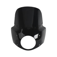 Pazoma T-Sport headlight fairing with windshield for Harley Road King Special 2017-2025, club style front fairing with custom design.