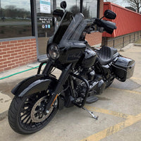 Pazoma T-Sport Harley Road King Special headlight fairing with windshield, club style front fairing for 2017-2025 Harley models.