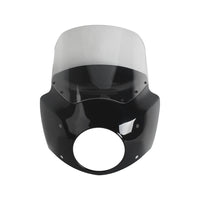 Pazoma T-Sport headlight fairing with windshield for Harley Road King Special 2017-2025, classic club style front fairing.