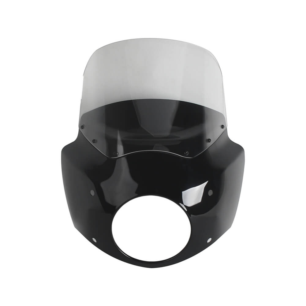 Pazoma T-Sport headlight fairing with windshield for Harley Road King Special 2017-2025, classic club style front fairing.