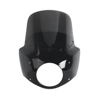 Pazoma T-Sport headlight fairing with windshield for 2017-2025 Harley Road King Special and Custom models, club style front fairing.