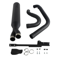 Stainless steel 2-in-1 full-length exhaust system with muffler for Harley Dyna Fat Bob, Low Rider, Street Bob 2006-2017.