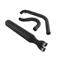 Stainless steel 2 into 1 full-length Harley Dyna Fat Bob exhaust system with muffler for FXDF, FXDL, FXDB, FXD 2006-2017.