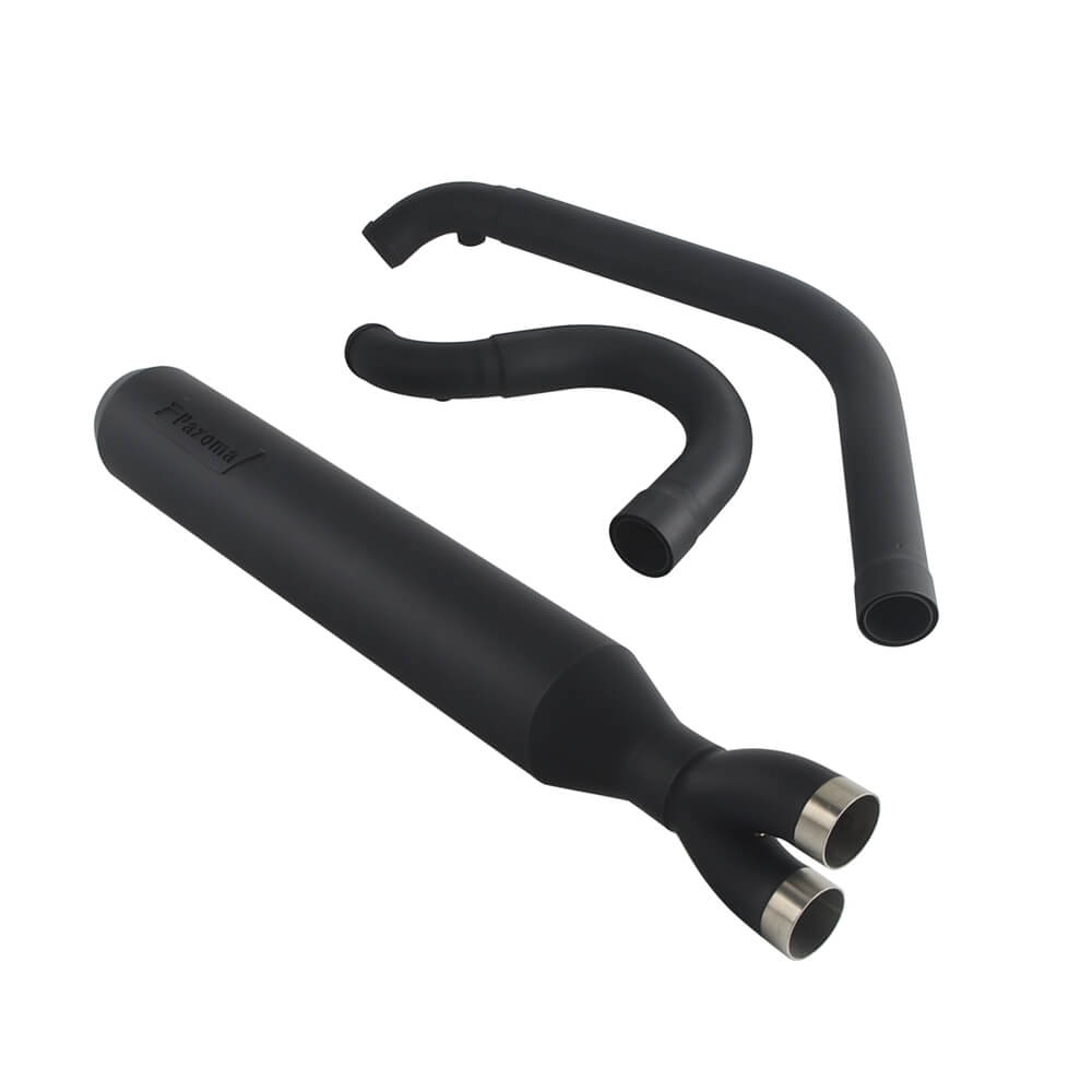 Stainless steel 2 into 1 full-length Harley Dyna Fat Bob exhaust system with muffler for FXDF, FXDL, FXDB, FXD 2006-2017.