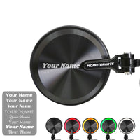 Fit Honda VFR800 Goldwing Intergra 750 MONKEY Reborn CNC Bar End Mirrors Custom Engraved - MC Motoparts