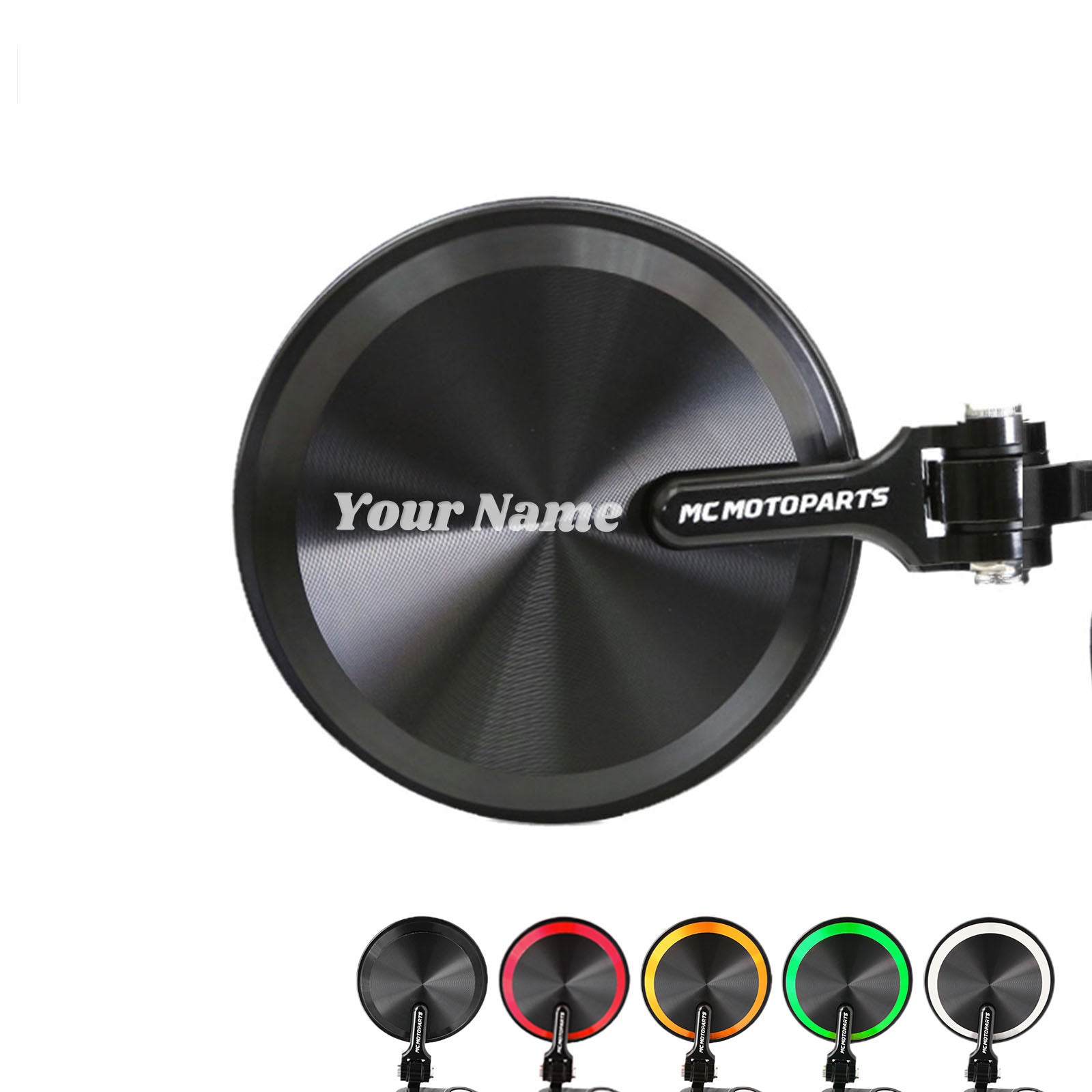 Fit Ducati Panigale Reborn CNC Bar End Mirrors Custom Engraved - MC Motoparts