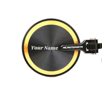 Fit Ducati Monster Reborn CNC Bar End Mirrors Custom Engraved - MC Motoparts