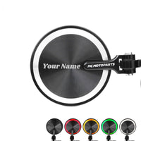 Fit Yamaha YZF R1 R6 Reborn CNC Bar End Mirrors Round Folding Set - MC Motoparts