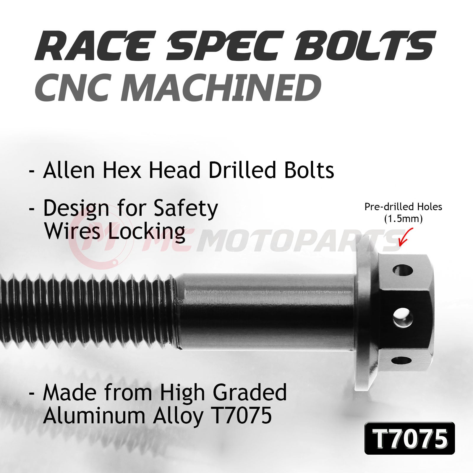 Fits Yamaha MT-09 2014-2020 CNC Crankcase Cover Bolt Kit Set - MC Motoparts