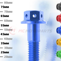 CNC race spec crankcase cover bolts for Triumph Speed Triple 1050 S/R 2011-2020, M6 size, black finish, MC Motoparts kit