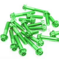 Race spec CNC crankcase cover bolts kit for Triumph Speed Triple 1050 S/R 2011-2020, displayed on a black motorcycle engine.