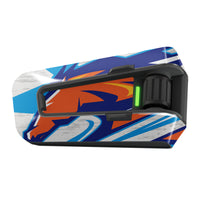 Skin for Cardo Packtalk Edge – Glossy or Matte Vinyl Decal Wrap – Flow & Kinetic Series (1pc) - MC Motoparts
