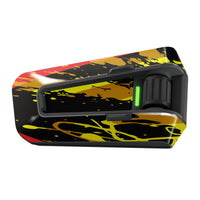 Glossy or matte vinyl decal wrap for Cardo Packtalk Edge, Urban & Graffiti Series, featuring street art design by MC Motoparts.