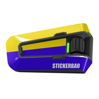 Skin for Cardo Packtalk Edge – Glossy or Matte Vinyl Decal Wrap – Dual Tone Series (1pc) - MC Motoparts