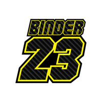 Personalize Custom MX Dirt Bike Motorcycle Racing Number Name Stickers - Carbon Fiber Style - MC Motoparts