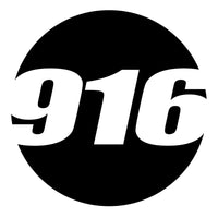 Pair of black hollow racing numbers decals with cut-out font on a white background, designed for race car customization by MC Motoparts.