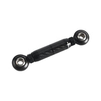 Carbon fiber CNC mid-control adjustable shifter linkage for Harley Softail, Dyna, FXR, Low Rider, Street Bob, FXLR, and FXBB bikes.