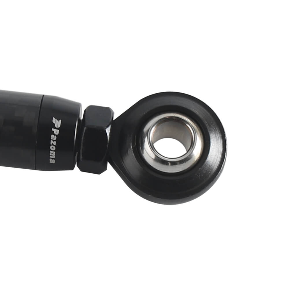 Carbon fiber CNC mid-control adjustable shifter linkage for Harley Softail, Dyna, FXR, Low Rider, Street Bob, FXBB, FXLR, and ST models.