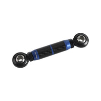 Carbon fiber CNC mid-control adjustable shifter linkage for Harley Softail, Dyna, FXR, Low Rider, Street Bob, and FXLR models.