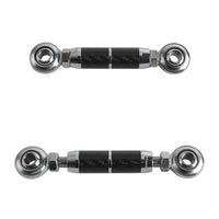 Pazoma carbon fiber CNC mid-control adjustable shifter linkage for Harley Softail, Dyna, FXR, Street Bob, and Low Rider models.
