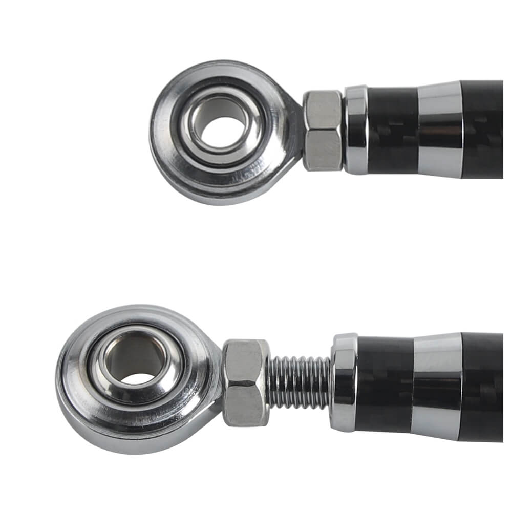 Carbon fiber adjustable Harley shifter linkage by Pazoma for Touring and Softail models 1986-2026, CNC billet aluminum construction.