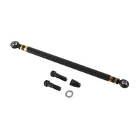 Carbon fiber adjustable Harley shifter linkage by Pazoma for Touring and Softail models, CNC billet aluminum, no-slop shifting.