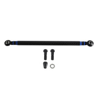 Carbon fiber adjustable Harley touring shifter linkage by Pazoma, CNC billet aluminum, no-slop shifting for Street Glide and Road Glide bikes.