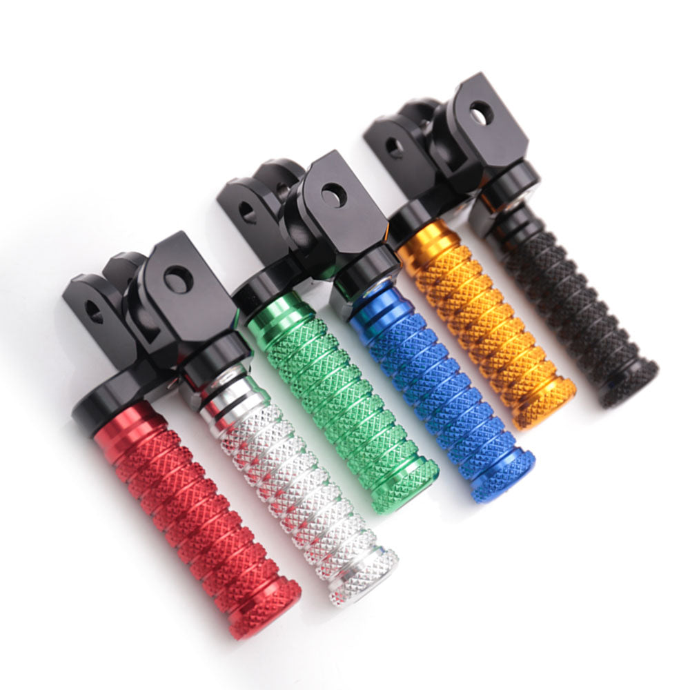 {Front}  Fits Moto Guzzi V9 V7 V100 25mm Adjustable POLE Foot Pegs - MC Motoparts